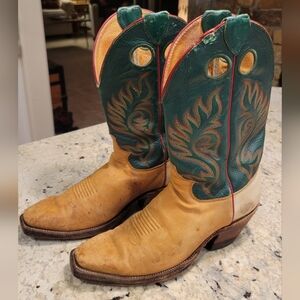 Women's Justin Cowboy / Western Boot Unisex Size 7 Made In USA